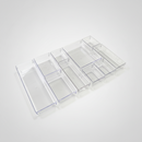 Kit 10 Organizador Multiuso Modular Gavetas Acrilico Cristal Rebirth