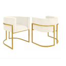 Poltrona Luana Estofada Moderna | Cadeira Decorativa para Sala, Escritório, Clínica e Recepção em Suede com Base Metálica