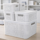 Kit 5 Caixas Organizadoras com Tampa | Organização Inteligente para Toda a Casa