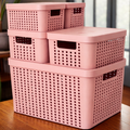 Kit 5 Caixas Organizadoras com Tampa | Organização Inteligente para Toda a Casa