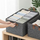Caixa Organizadora Dobrável Premium 35L com Tampa Transparente – Grande, Resistente e Empilhável para Roupas, Cobertores e Organização da Casa