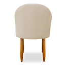 Kit 02 Cadeira Poltrona De Jantar Decorativa Lua Pés Palito Sala Estar Recepção Veludo Lux