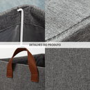 Caixa Organizadora Grande Com Tampa Transparente Dobrável Resistente Multiuso Para Roupas Sapateira