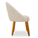 Kit 02 Cadeira Poltrona De Jantar Decorativa Lua Pés Palito Sala Estar Recepção Veludo Lux