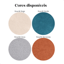 Recamier Orgânico Boucle Bege Banco Decorativo Quarto Sala Design Contemporâneo