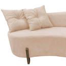 Namoradeira Sofá Feijão Luna 130cm Orgânica Suede