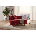 Namoradeira Sofá Luna 130cm Orgânica Suede