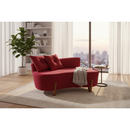 Namoradeira Sofá Luna 130cm Orgânica Suede