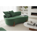 Namoradeira Sofá Luna 130cm Orgânica Suede