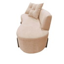 Namoradeira Sofá Feijão Luna 130cm Orgânica Suede