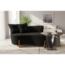 Namoradeira Sofá Luna 130cm Orgânica Suede