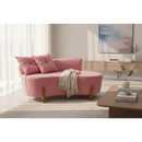 Namoradeira Sofá Luna 130cm Orgânica Suede