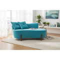 Namoradeira Sofá Luna 130cm Orgânica Suede